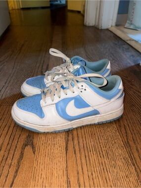 Nike Low-Top dunk Sneakers - White & carolina Blue